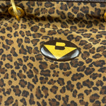 Bottega Veneta Nylon Leopard Print Handbag
