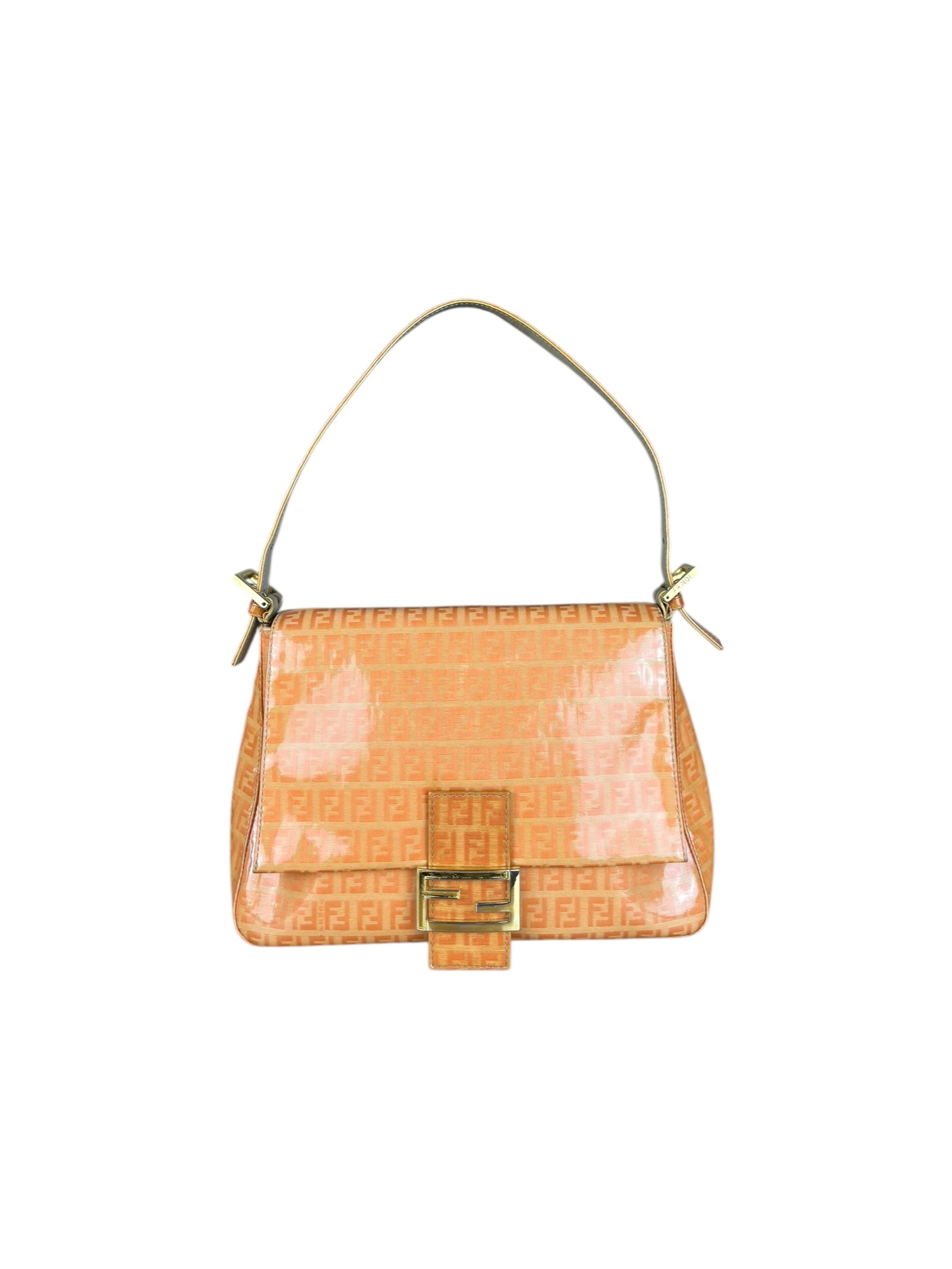 Fendi PVC FF Mamma Baguette Orange