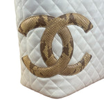 Chanel Python Large CC Cambon Ligne Tote 2005