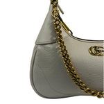 Gucci White Aphrodite Leather Shoulder Bag