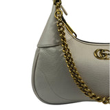 Gucci White Aphrodite Leather Shoulder Bag