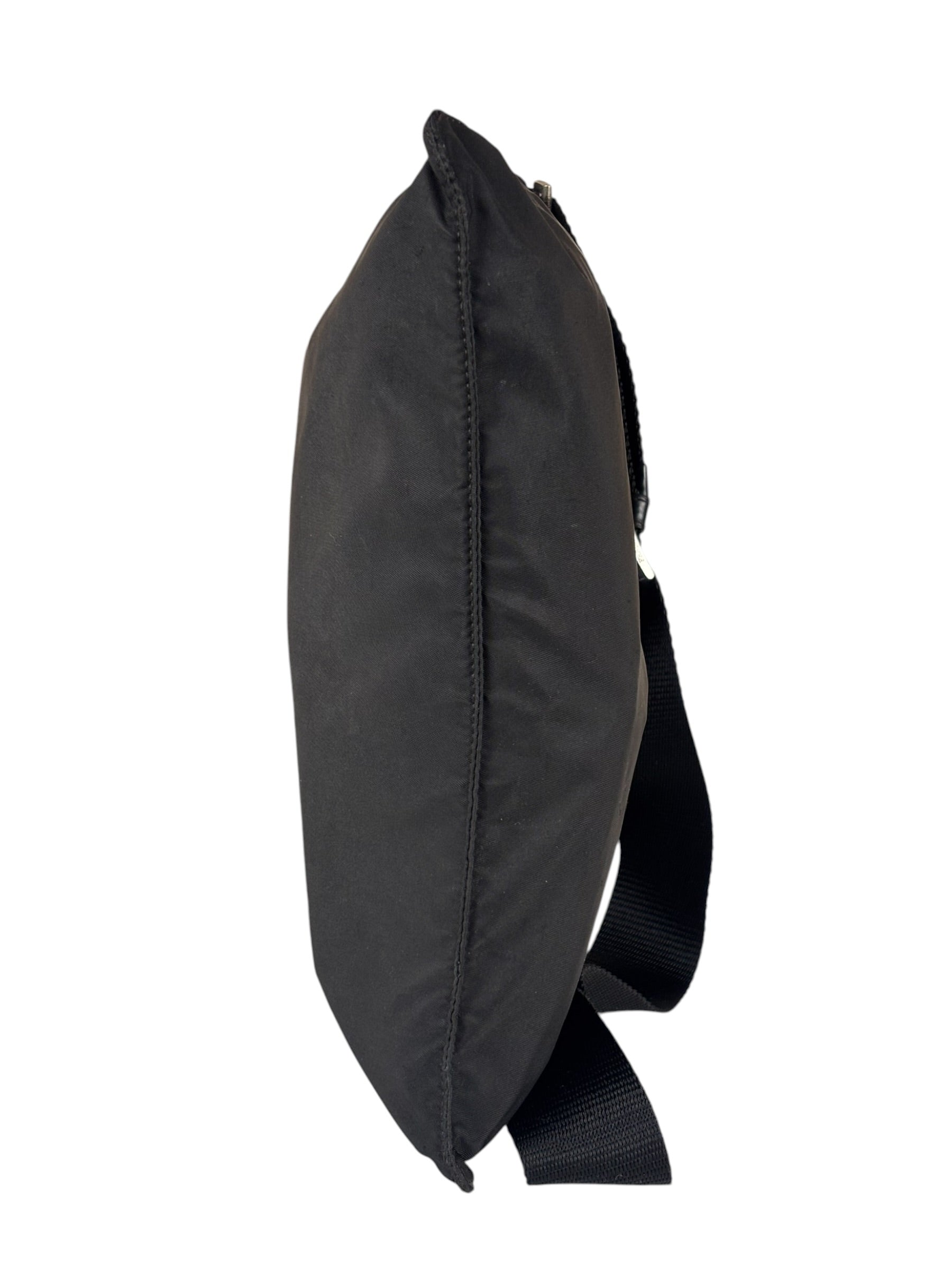 Prada Vintage Black Nylon Crossbody Bag