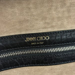 Jimmy Choo Black Leather Lockett Pebble Shoulder/Hand Bag