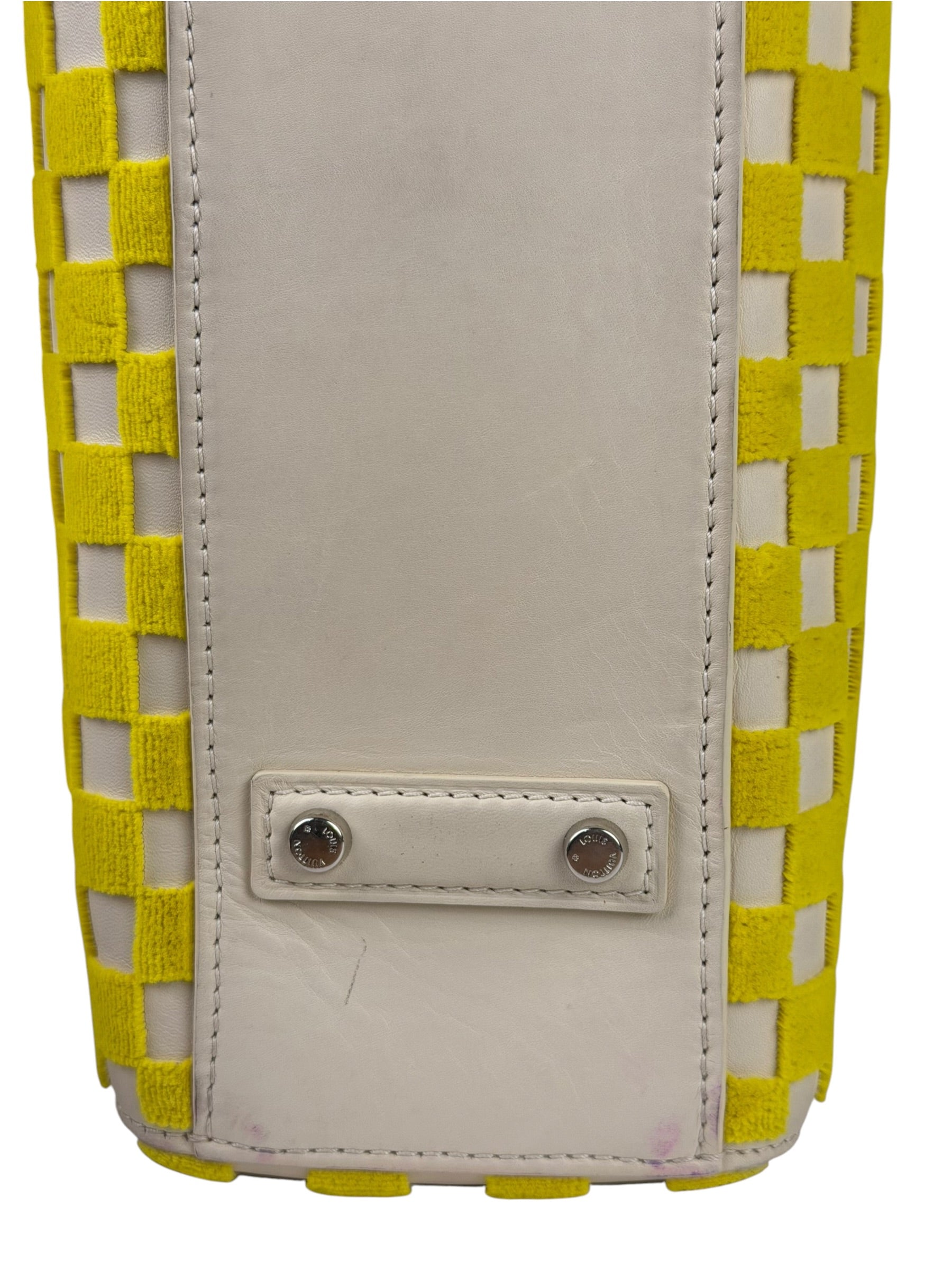 Louis Vuitton Cream/Yellow Damier Cubic Printemps Etè Speedy 2013
