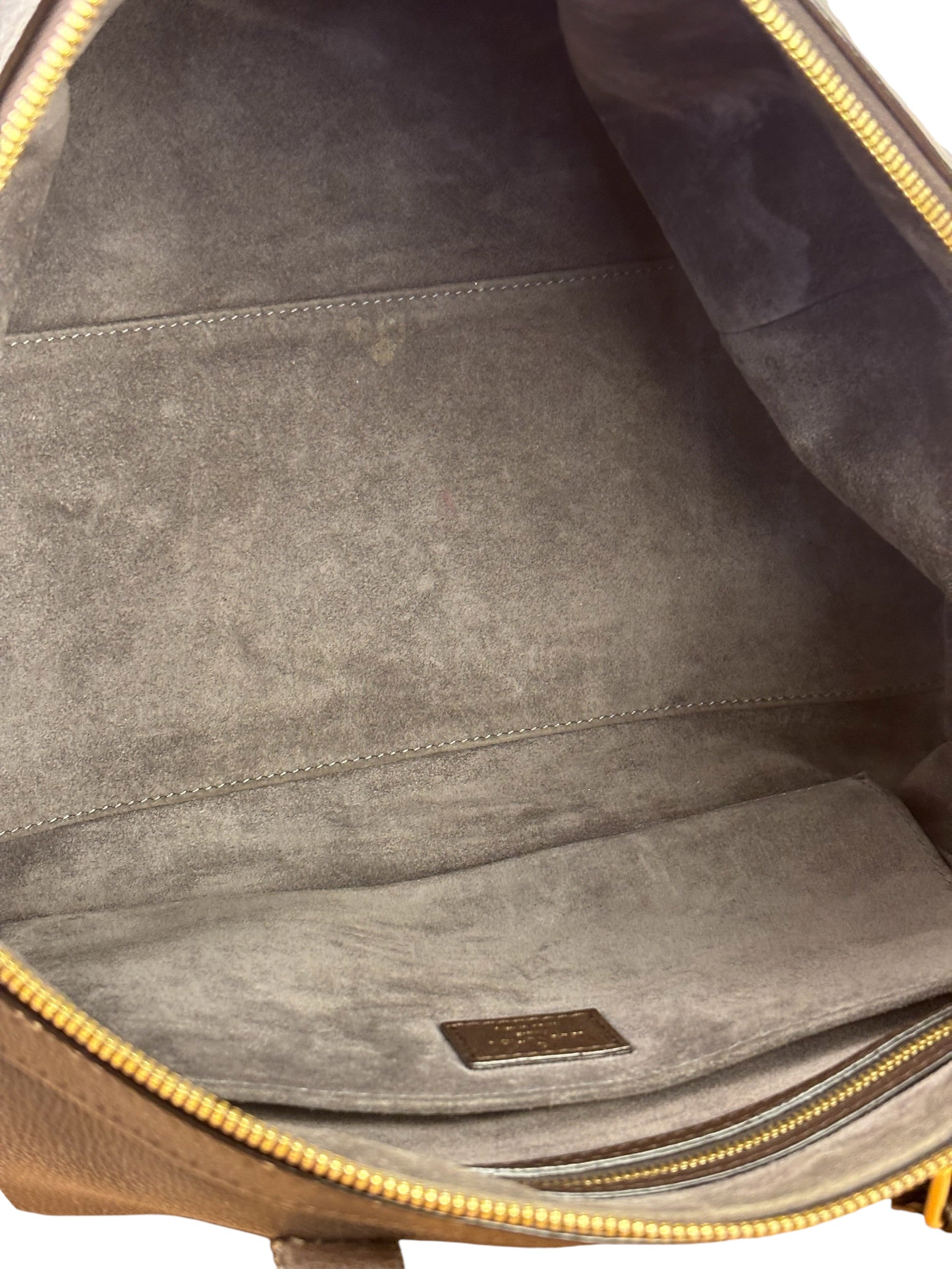 Louis Vuitton Chocolate Calfskin Sofia Coppola Duffel Bag