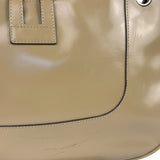 Gucci Vintage Beige Patent Leather Lady Lock Jackie Shoulder Bag