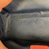 Christian Dior 2005 Doctor Bag Navy/Red Leather Trim