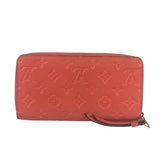 Louis Vuitton Pink Empreinte Leather Long Wallet