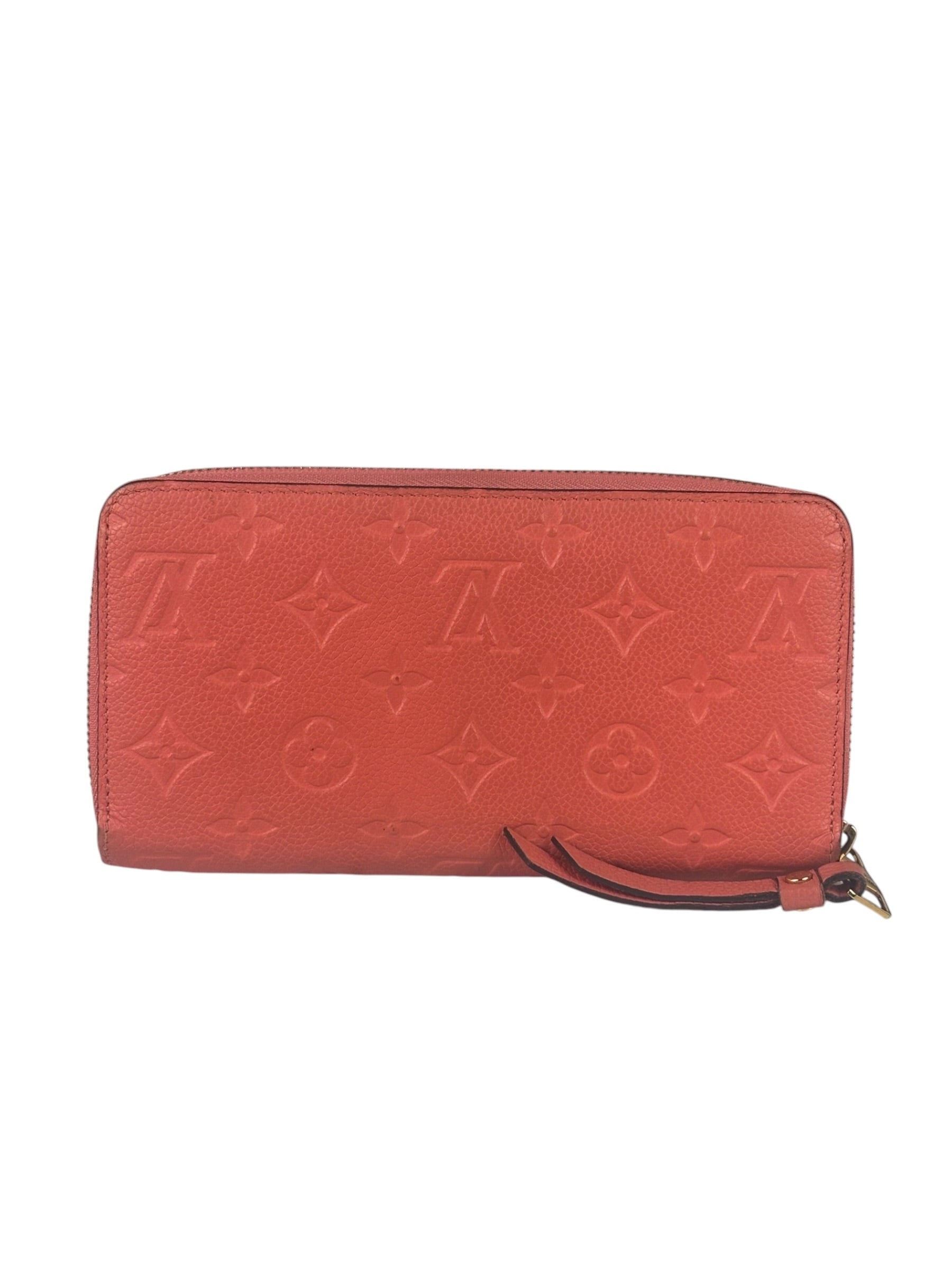 Louis Vuitton Pink Empreinte Leather Long Wallet