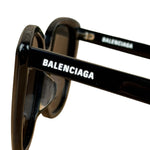 Balenciaga Black/Grey BB0175SA Alternative Fit Square Sunglasses