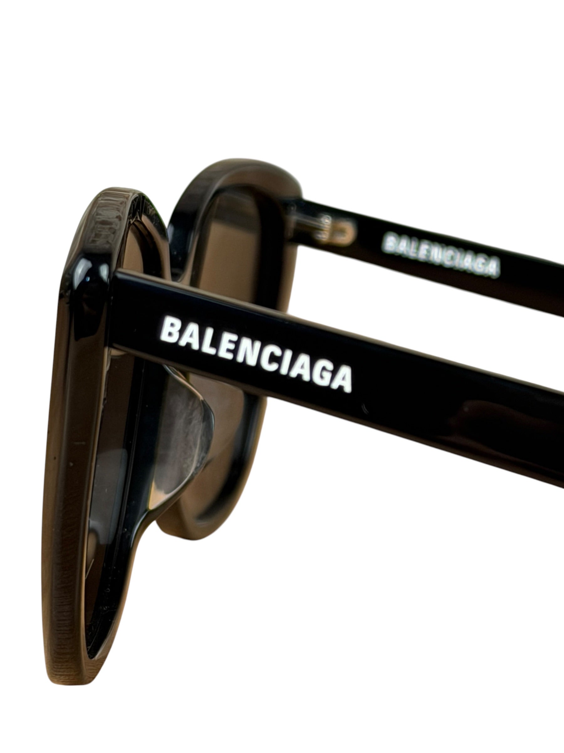 Balenciaga Black/Grey BB0175SA Alternative Fit Square Sunglasses
