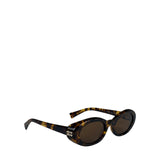 Miu Miu Tortoiseshell Oval Sunglasses SMU B09
