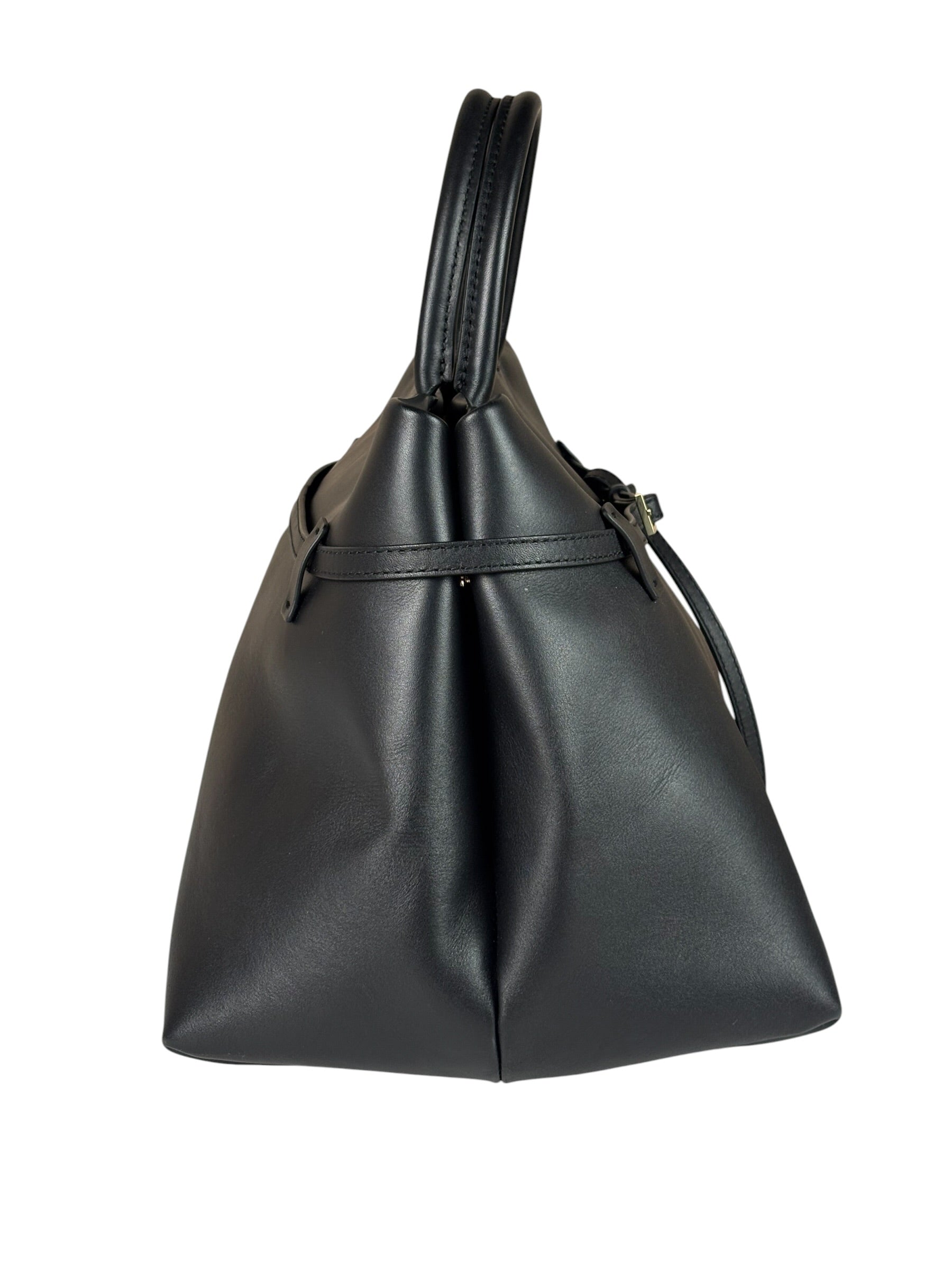 Manu Atelier Black Leather Le Cambon 35 Tote