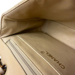 Chanel Vintage Beige Clair Quilted Leather Classic Flap Bag 2004