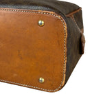 Celine Vintage Leather Macadam Dome Hand Bag