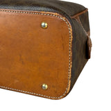 Celine Vintage Leather Macadam Dome Hand Bag