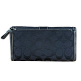 Coach Vintage Signature C Long Wallet Black
