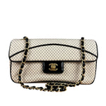 Chanel East West Beige Jersey Flap Bag 2002