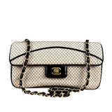 Chanel East West Beige Jersey Flap Bag 2002