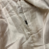 Modéle Chombert Leather Fur Lined Coat Ivory