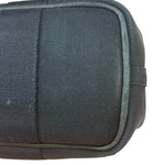 Hermes Black Canvas Leather Valparaiso Handbag