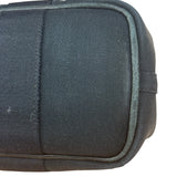 Hermes Black Canvas Leather Valparaiso Handbag