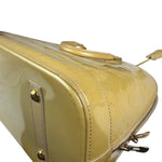 Louis Vuitton Yellow Monogram Vernis Alma Handbag