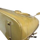 Louis Vuitton Yellow Monogram Vernis Alma Handbag