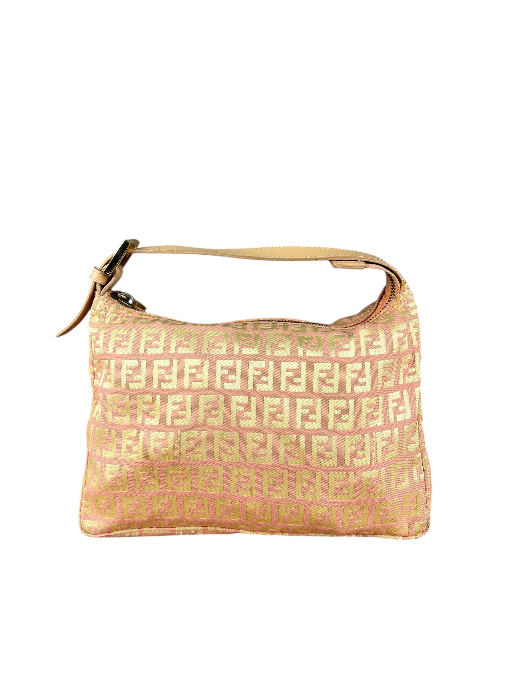 Fendi Vintage Pink Zucca Pochette