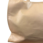 Telfar Cream Leather Medium Shopping Tote Bag