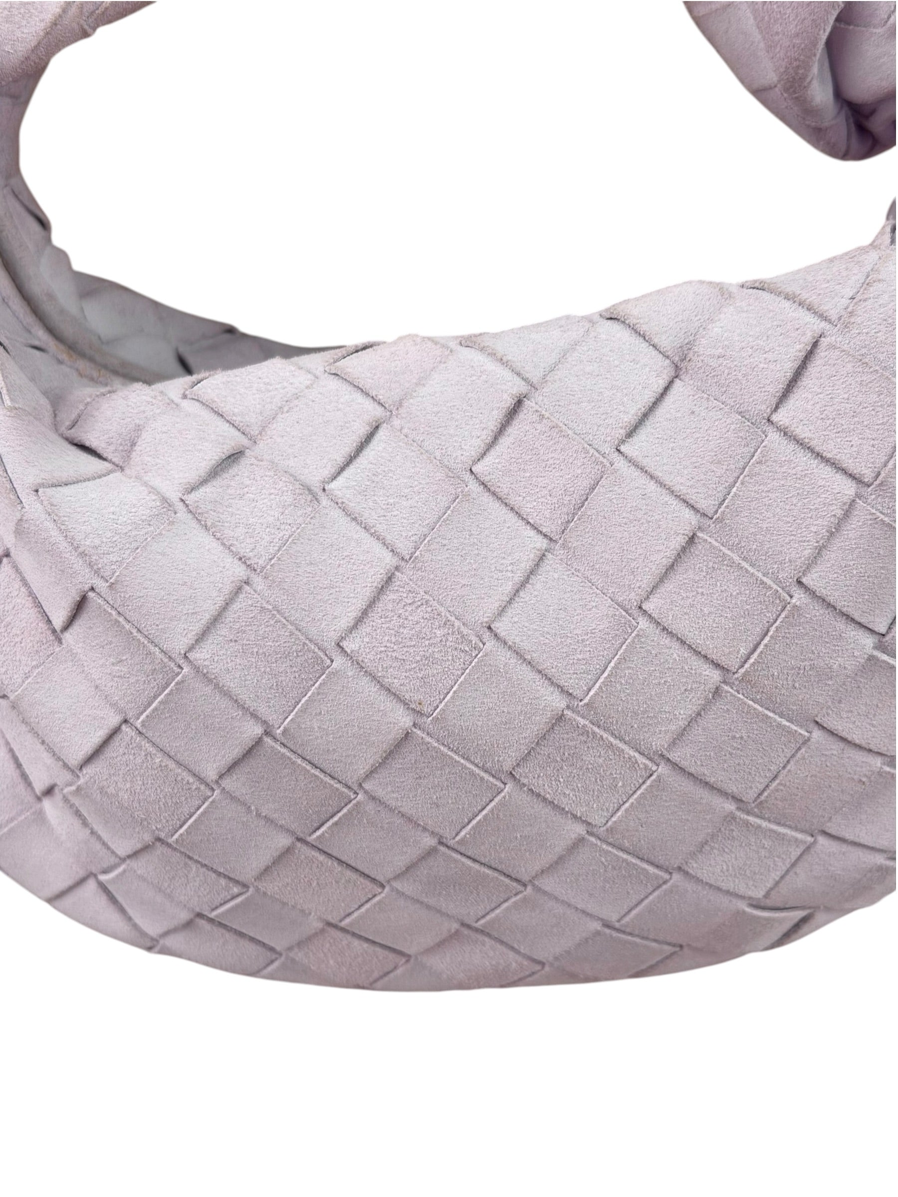 Bottega Veneta Chalk Suede Mini Jodie Handbag