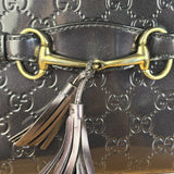 Gucci GG Purple Patent Flap Emily Chain Shoulder Bag