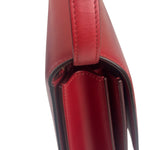 Celine Red Leather Box Crossbody Bag