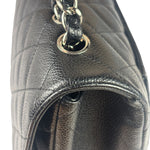 Chanel Black Caviar Quilted Flap Large Flap Bag 2006