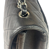 Chanel Black Caviar Quilted Flap Large Flap Bag 2006