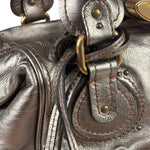 Chloe Metallic Gold Leather Paddington Handbag