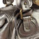 Chloe Metallic Gold Leather Paddington Handbag