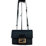Fendi Nylon FF Baguette Shoulder Bag