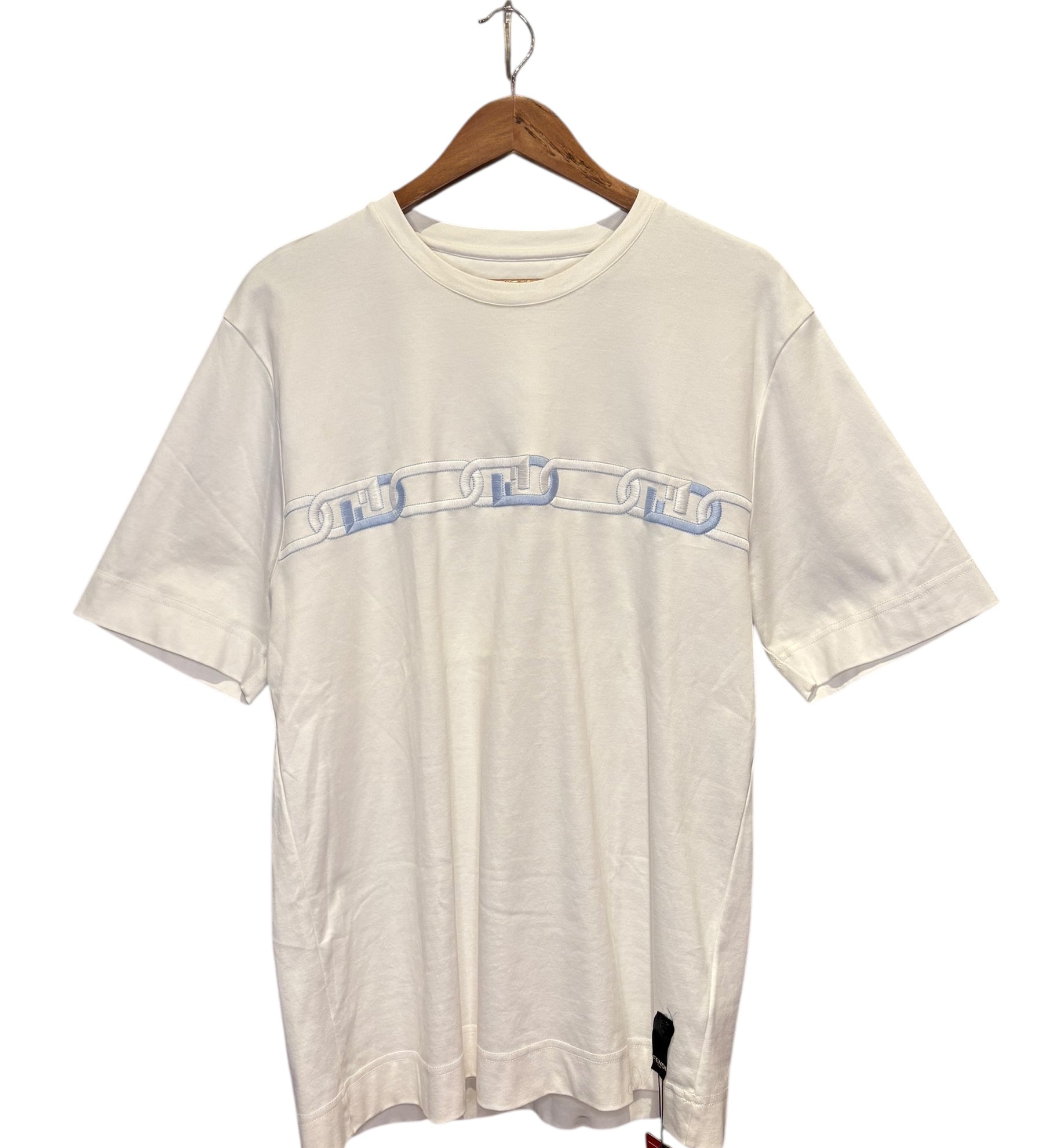 Fendi White Logo Tee Shirt