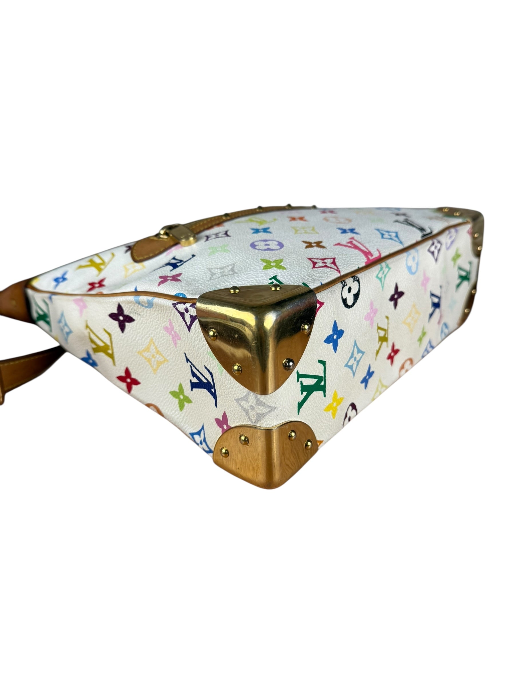 Louis Vuitton White Multi Murakami Boulogne Shoulder Bag