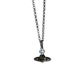 Vivienne Westwood Gunmetal 3D Marble Orb Necklace