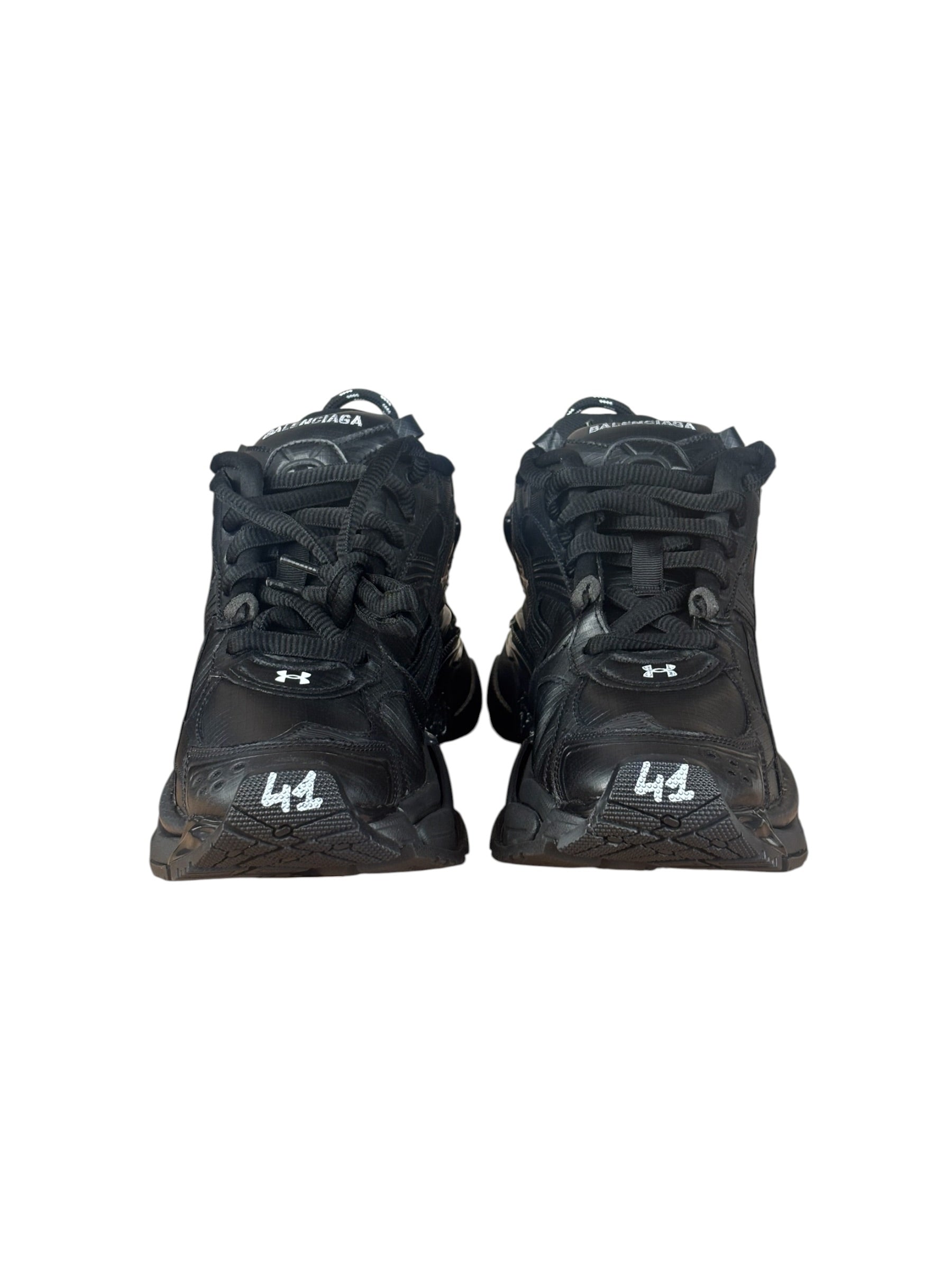 Balenciaga x Under Armour Black Runner Ripstop Sneakers