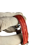 Cartier Must De 21 Red Leather Strap