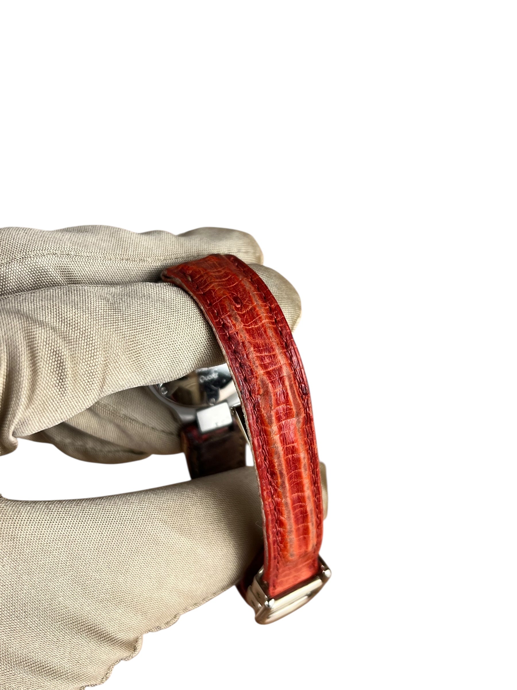 Cartier Must De 21 Red Leather Strap
