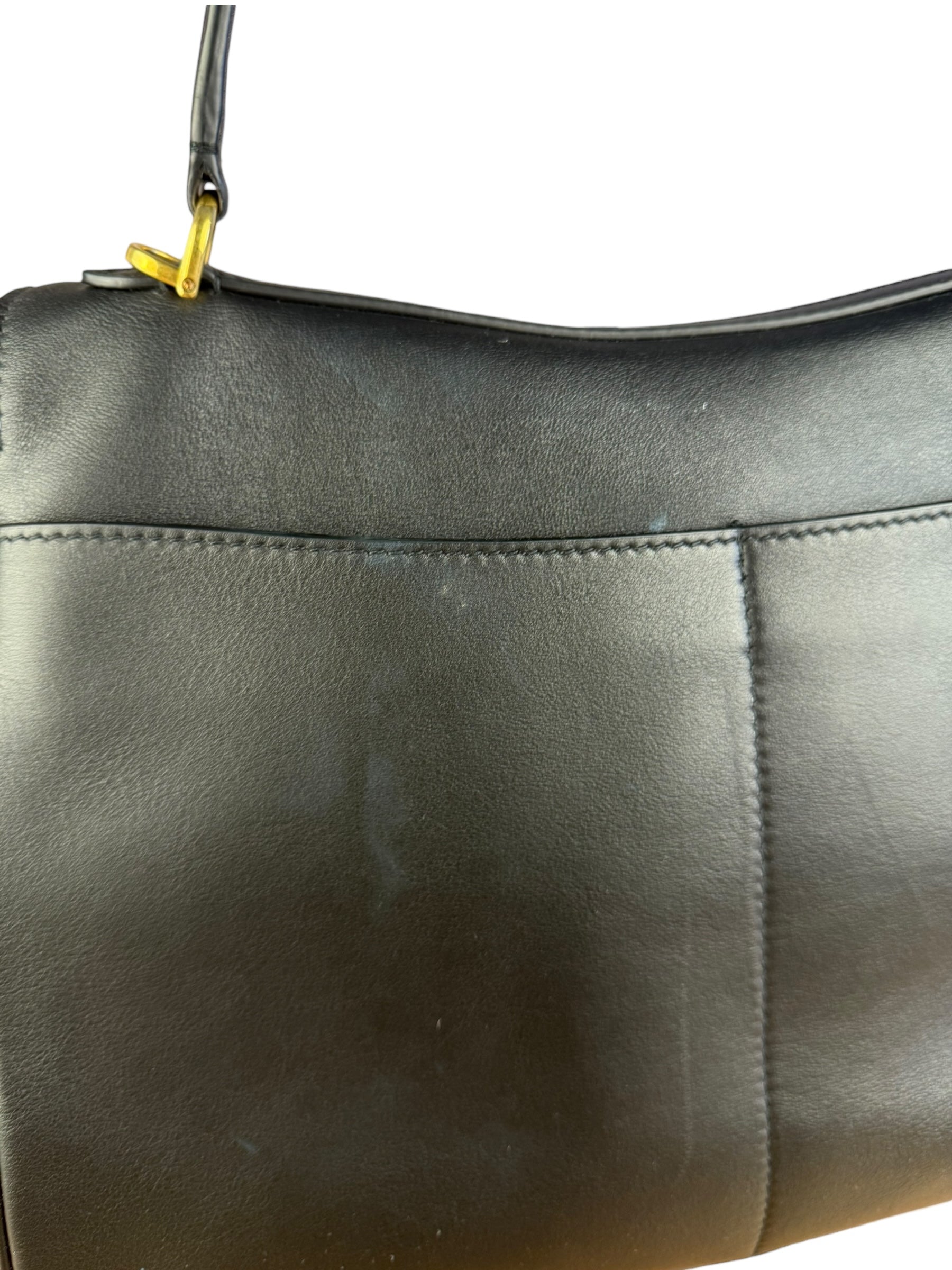 Balenciaga Medium Rodeo Leather 2Way Handbag Black