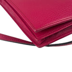 Gucci Pink Leather Swing Wallet/Pochette