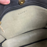 Loewe Suede Anagram Shoulder Tote Olive