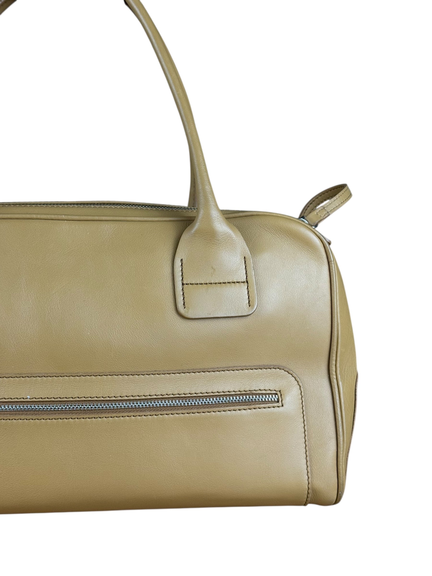 Hogan Brown Leather Boston