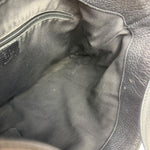 Gucci Black Leather Trim GG Supreme Hobo Bag