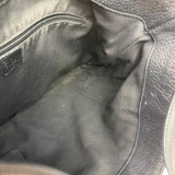 Gucci Black Leather Trim GG Supreme Hobo Bag